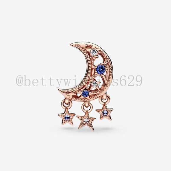 Pandora Star & Crescent Moon Charm - Picture 2 of 7